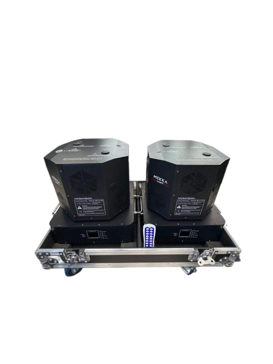 MEKKA LIGHT MAQUINA DE CHISPA FRIA DOBLE 1500W (2 CON CASE) — foto 1