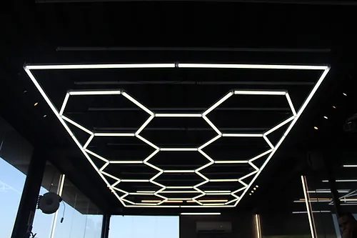 MEKKA LIGHT KIT PANAL DE ABEJA HEXAGONAL RGB 14-CL C/ BORDE — foto 1